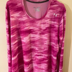 Under Armour Pink Patterned Long Sleeve Top